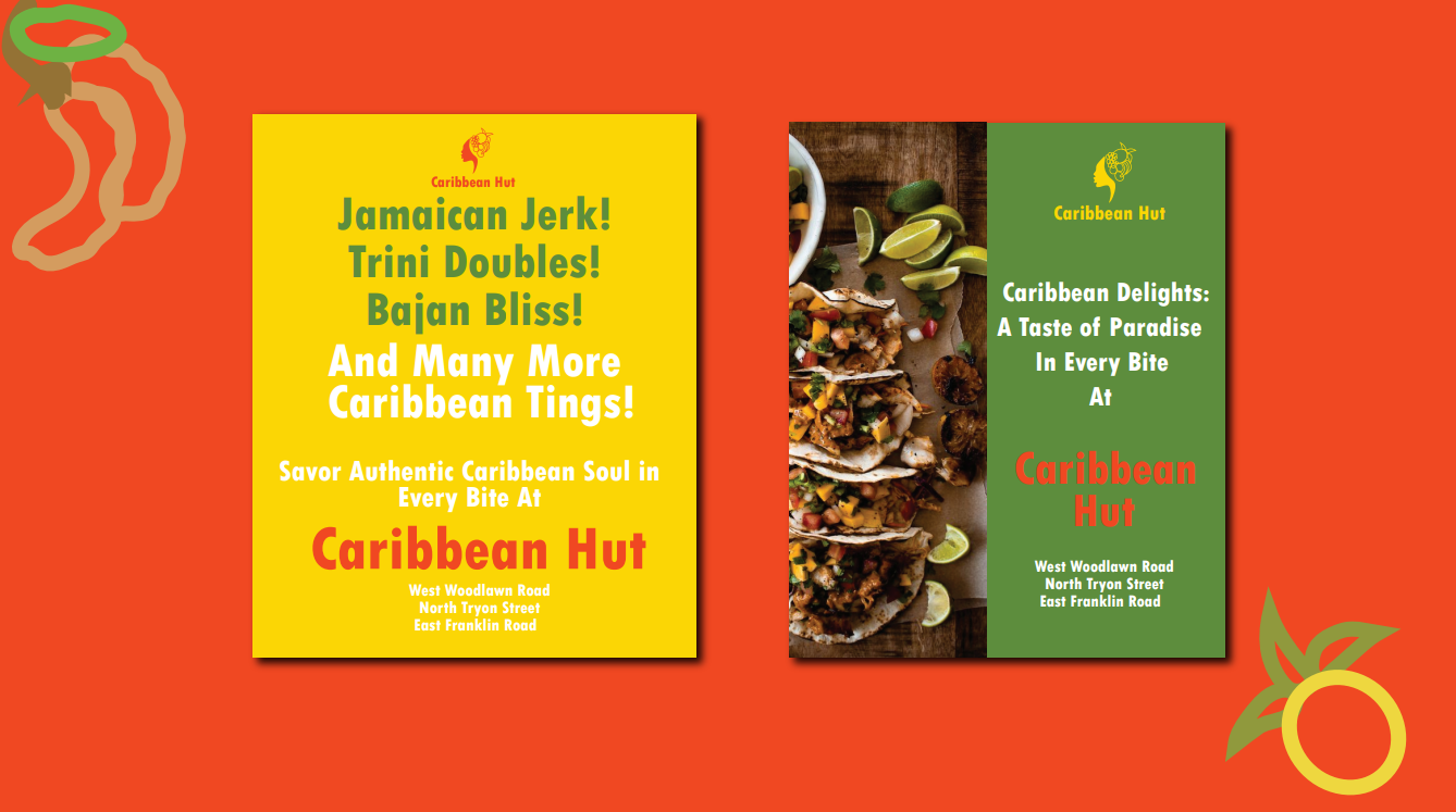 Caribbean Hut Advertisements